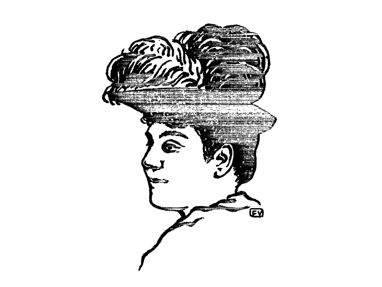 Matilde Serao in un ritratto di Félix Vallotton del 1891: tredici anni dopo avrebbe scritto delle cascettelle sul Giorno.